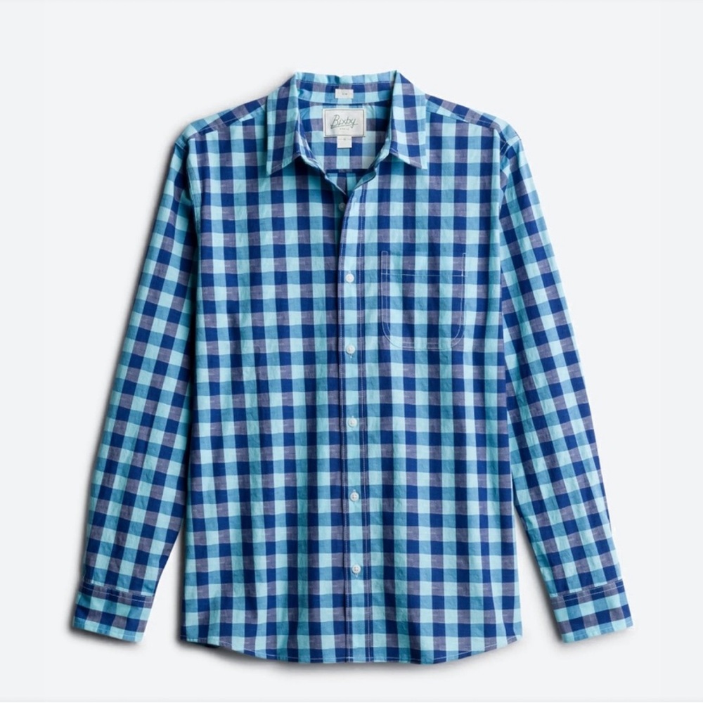 Casual Men’s Cotton Dobby Shirt Size L NWT